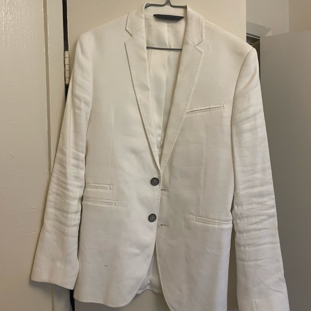 White Linen Zara White blazer